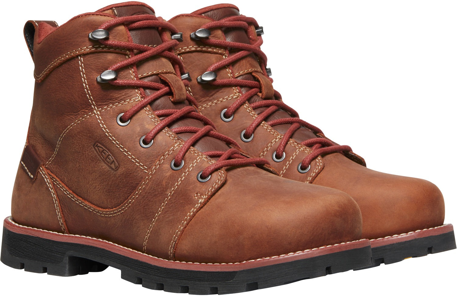 Keen Utility Women's 6-Inch Waterproof Safety Toe Work Boots - Gingerbread/Black