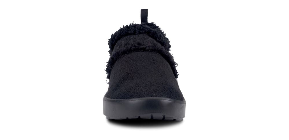 OOFOS Brand Women's Stylish Low-Cut OOcoozie Indoor-Outdoor Shoes in Classic Black Color