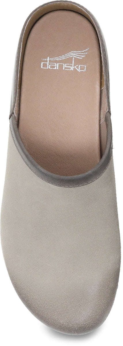 Dansko Women's Casual Brenna Work and Weekend Shoes in Taupe Burnished Suede