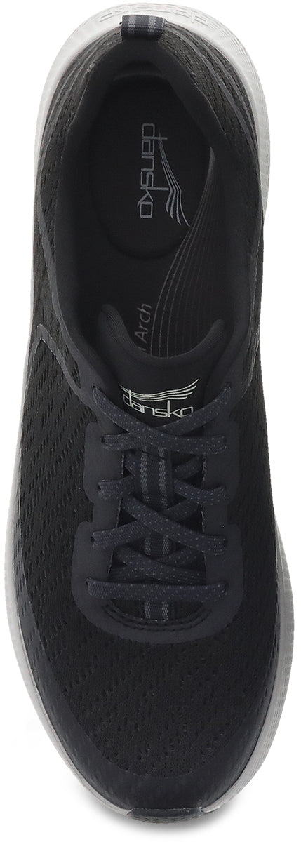 Dansko Women's Comfortable Black Mesh Sky Sneakers