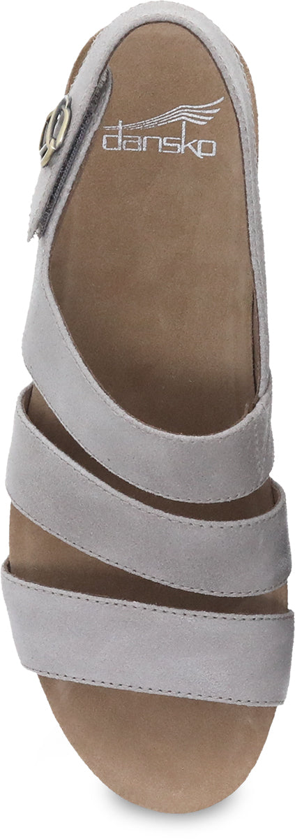 Dansko Women's Fashionable Stacey Wedge Heel Sandals in Taupe Color