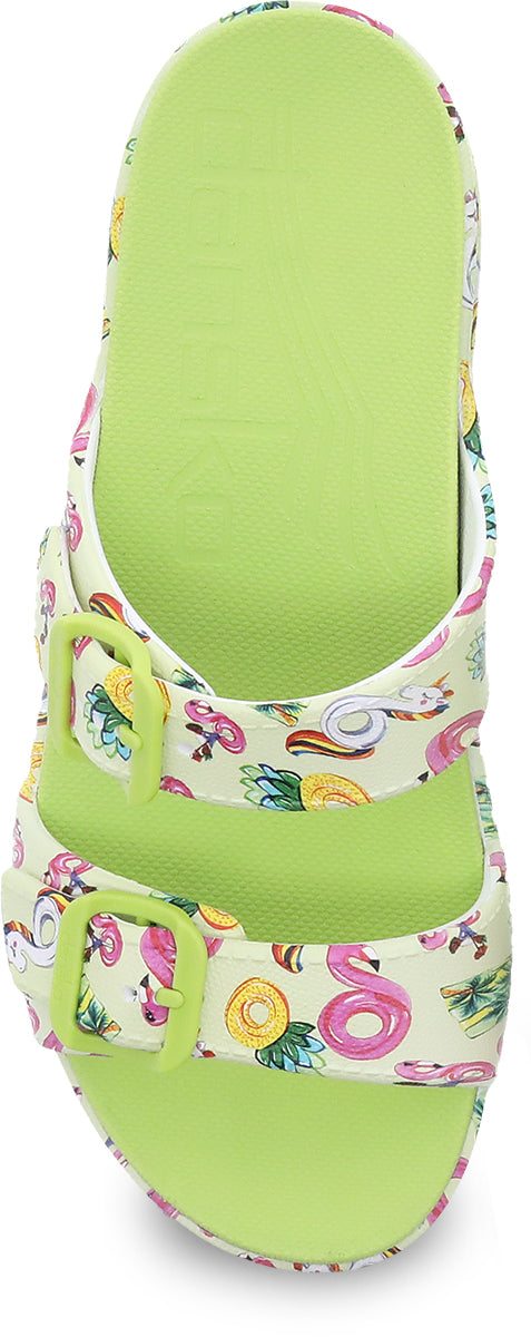 Dansko Women's Kandi Double Strap Slide Sandals - Ideal Pool Floats Molded Sandals for Summer