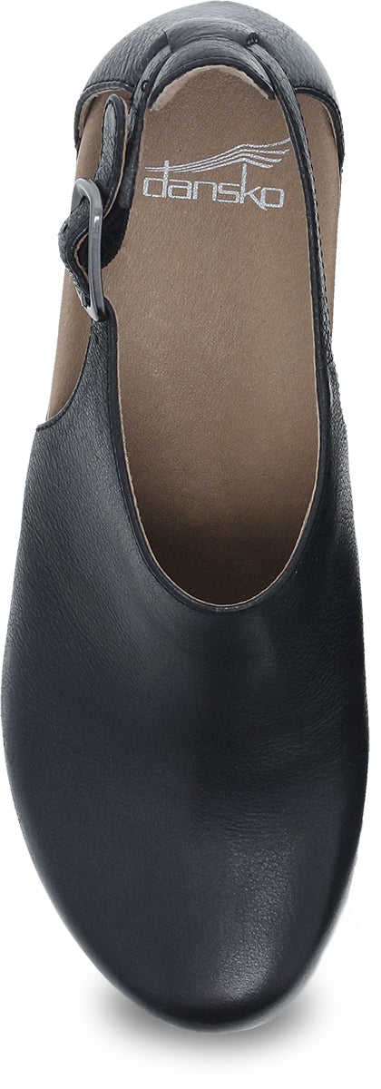 Dansko Women's Stylish Black Milled Burnished Nubuck Shoes