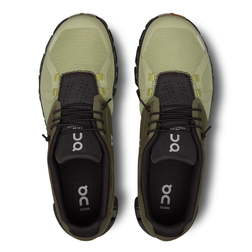 On Running Men's Athletic Cloud 5 Running Shoes in Grove / Haze Color