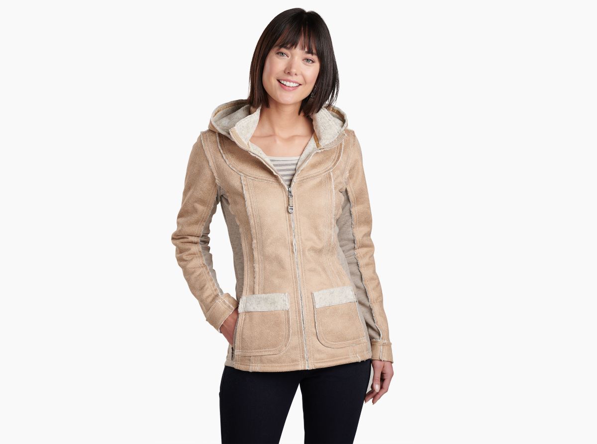 Kuhl Women's Almond Dani Sherpa Jacket - Cozy and Stylish