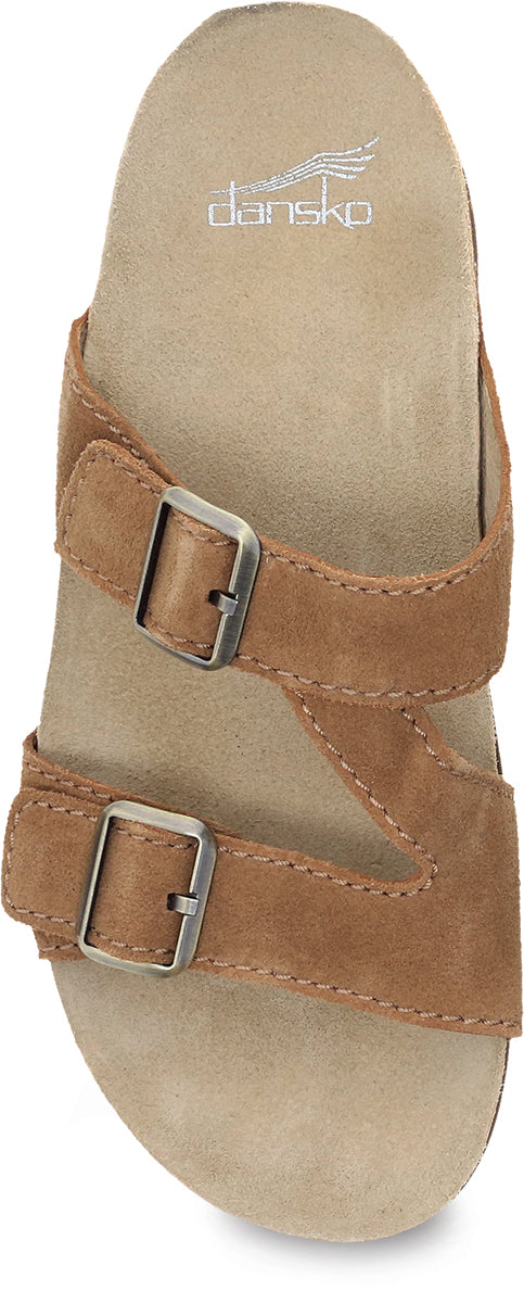Dansko Women's Dayna Slide Sandals in Tan Suede