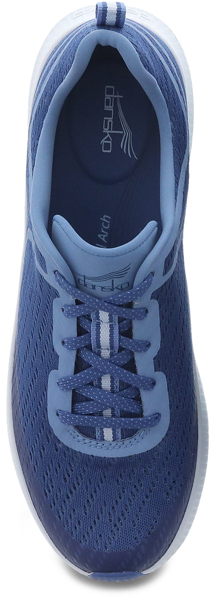 Dansko Women's Stain - Resistant Sky Blue Mesh Sneakers