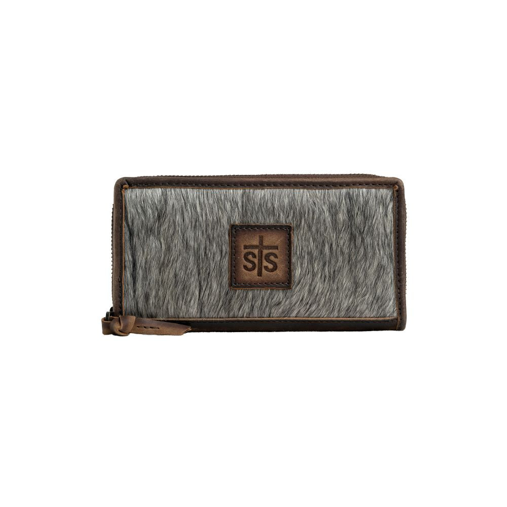 Carroll Companies-STS Women's Stylish Bifold Leather Wallet in Classic Black and Brown Shades