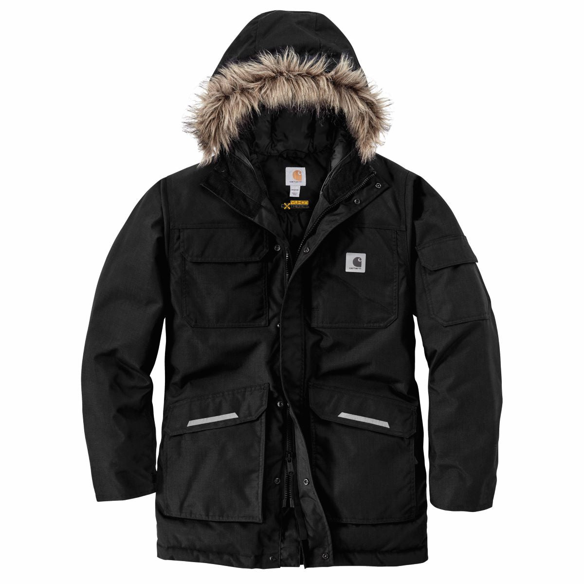 Carhartt Men's Winter Insulated Yukon Extremes® Parka in Classic Black Color