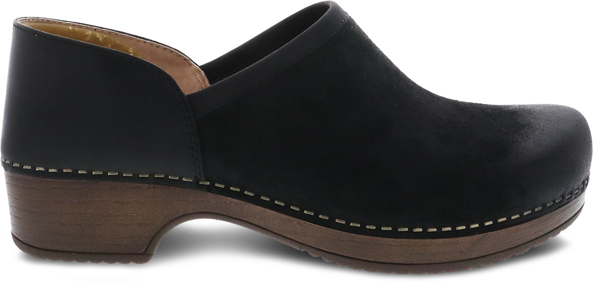 Dansko Women's Black Suede Brenna Casual Comfortable Shoes
