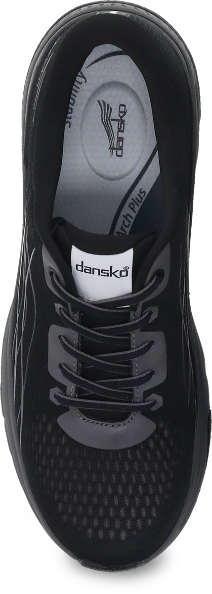 Dansko Women's Black and Grey Pace Mesh Walking Shoes