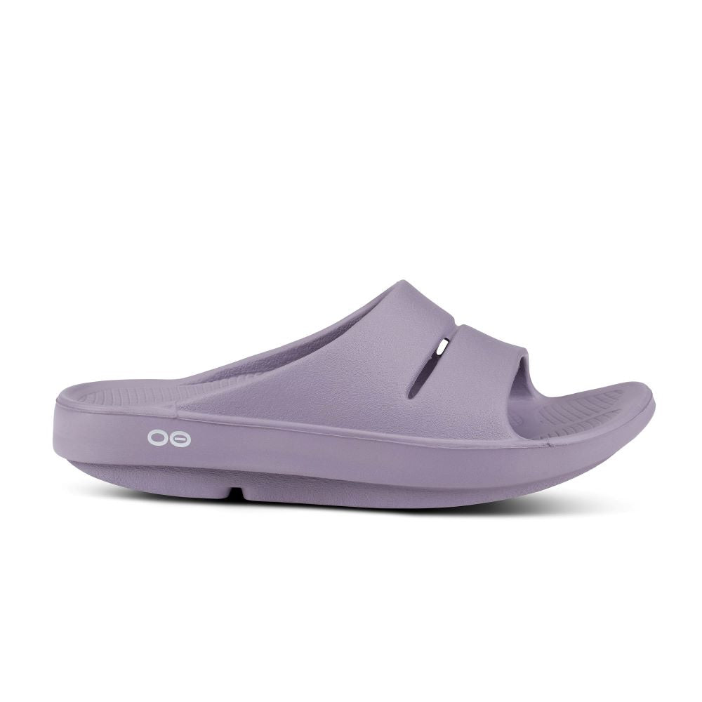 APMA Approved OOFOS Women's Mauve OOahh Slide for Post - workout Comfort