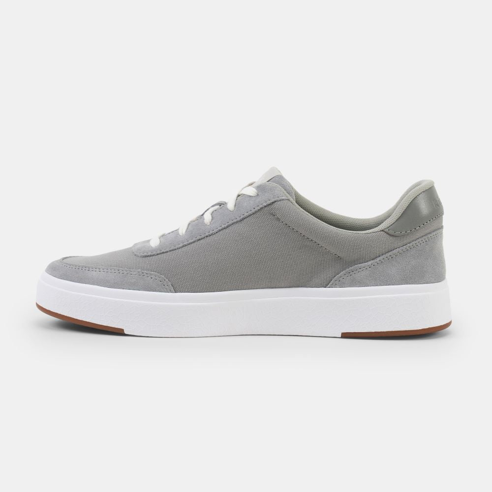 Unisex KIZIK Prague Stretch Canvas Casual Sneakers in Granite Color