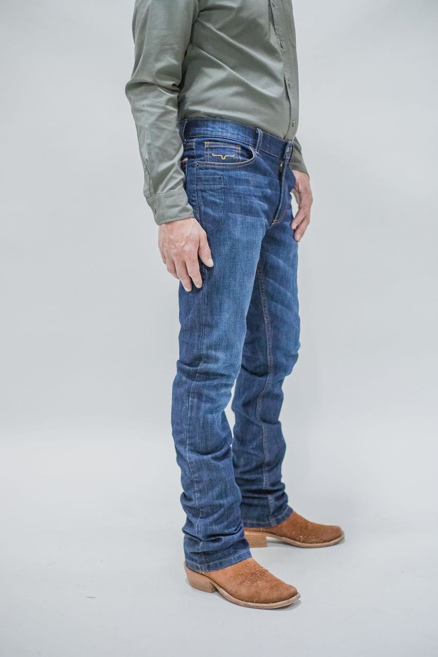 Kimes Ranch Men's Classic Roger Bootcut Jeans in Indigo Shade