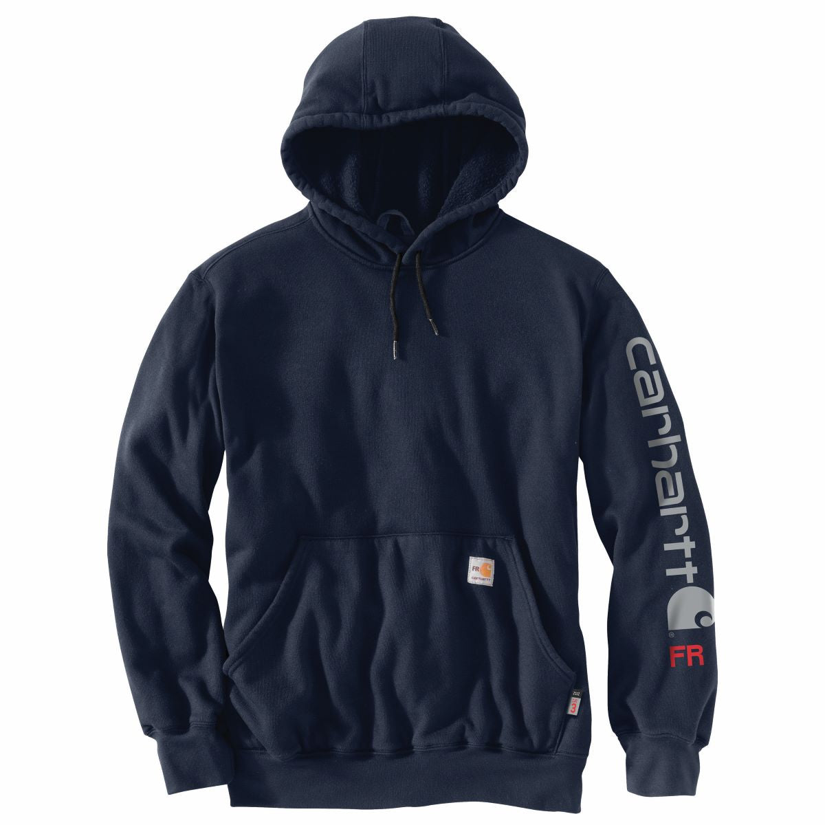 Carhartt Men's Navy Midweight Force® Flame-Resistant Logo Sweatshirt
