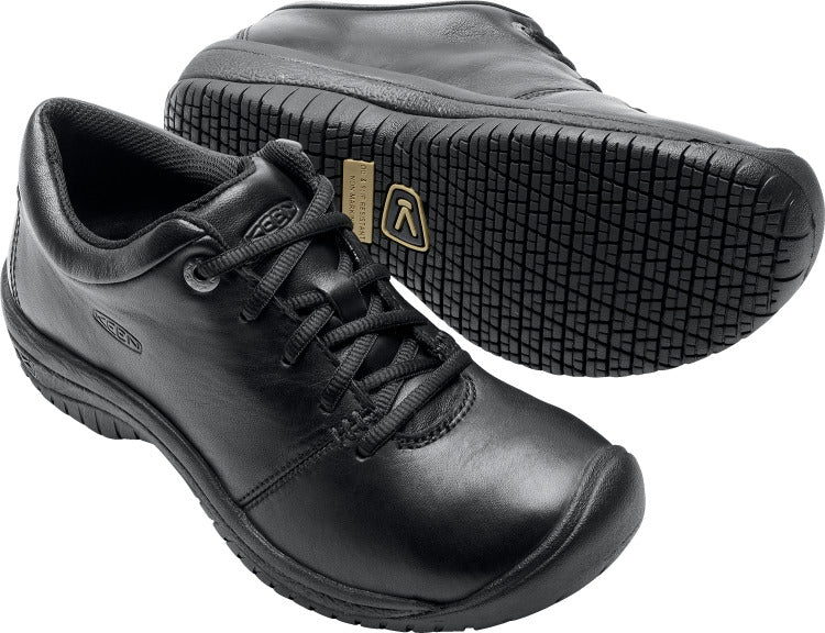 Keen Utility Women's Professional Black Oxford Work Shoes - PTC EH Model