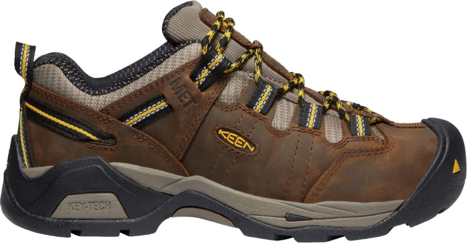 Keen Utility Women's Waterproof Steel Toe Detroit XT in Cascade Brown/Goldenrod