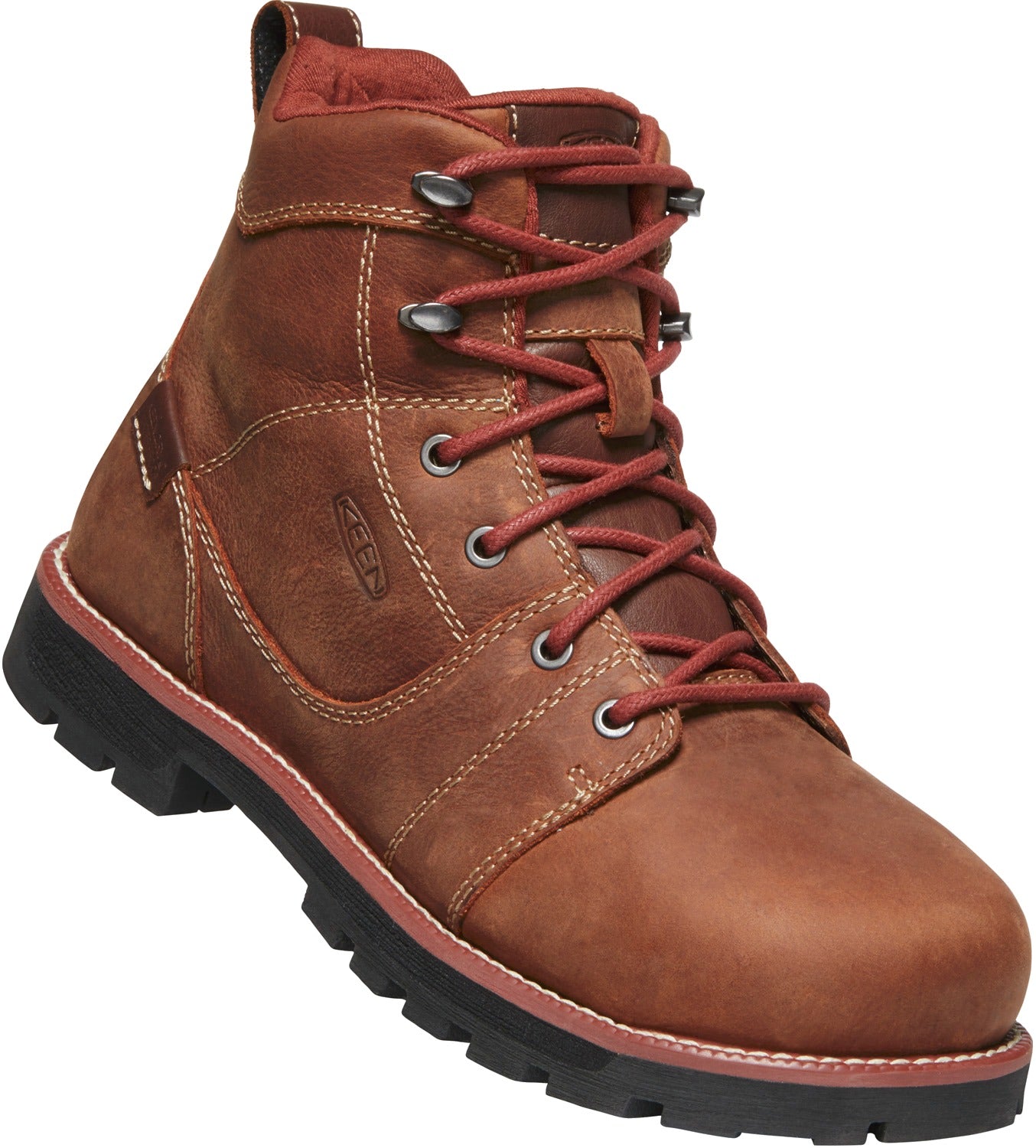 Keen Utility Women's 6-Inch Waterproof Safety Toe Work Boots - Gingerbread/Black