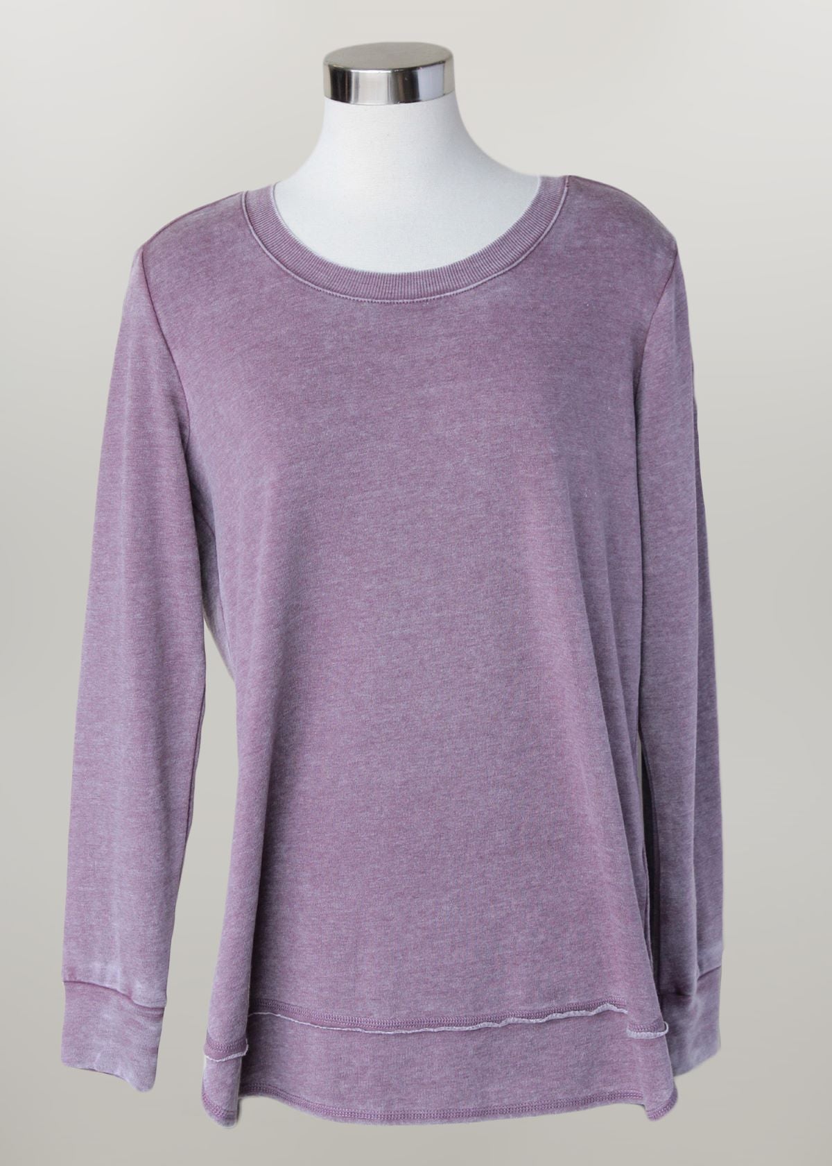 Stylish 'Keren Hart' Women's Purple Fleece Pullover for Fall Season