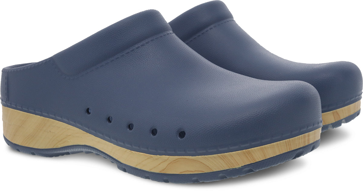 Dansko Women's Comfortable Blue Molded Kenton Kane Clogs for All Seasons