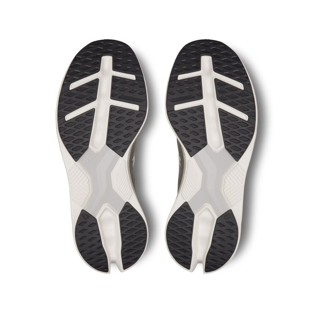 On Running Men's Athletic Road Running Shoes - Cloudeclipse in Alloy / White Color