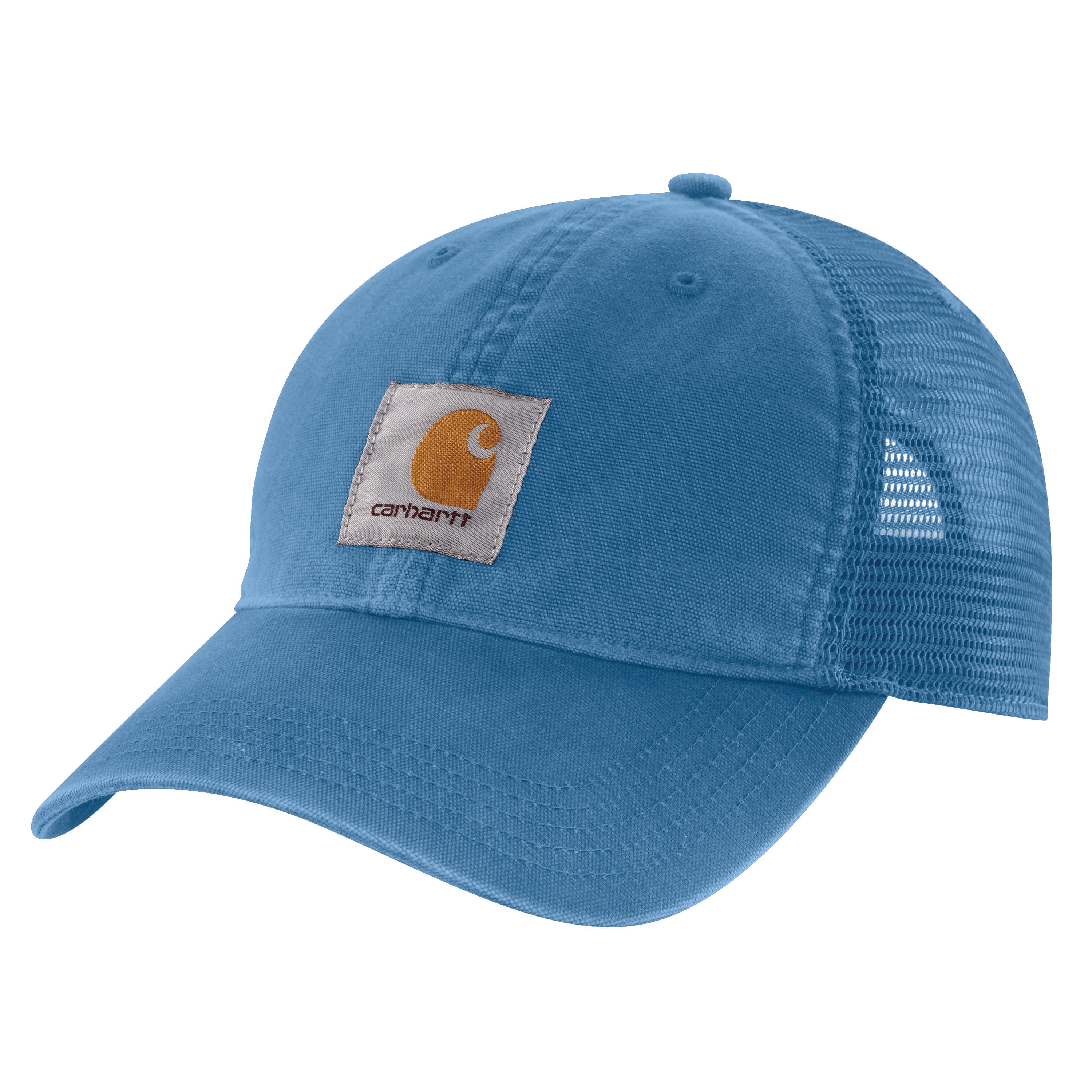 Carhartt Men's Adjustable Blue Lagoon Canvas Mesh-Back Baseball Cap