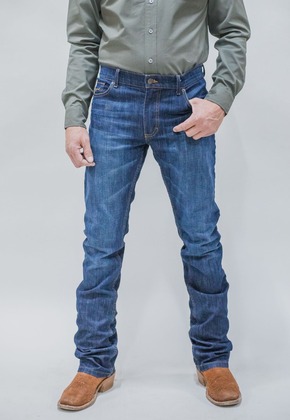 Kimes Ranch Men's Classic Roger Bootcut Jeans in Indigo Shade