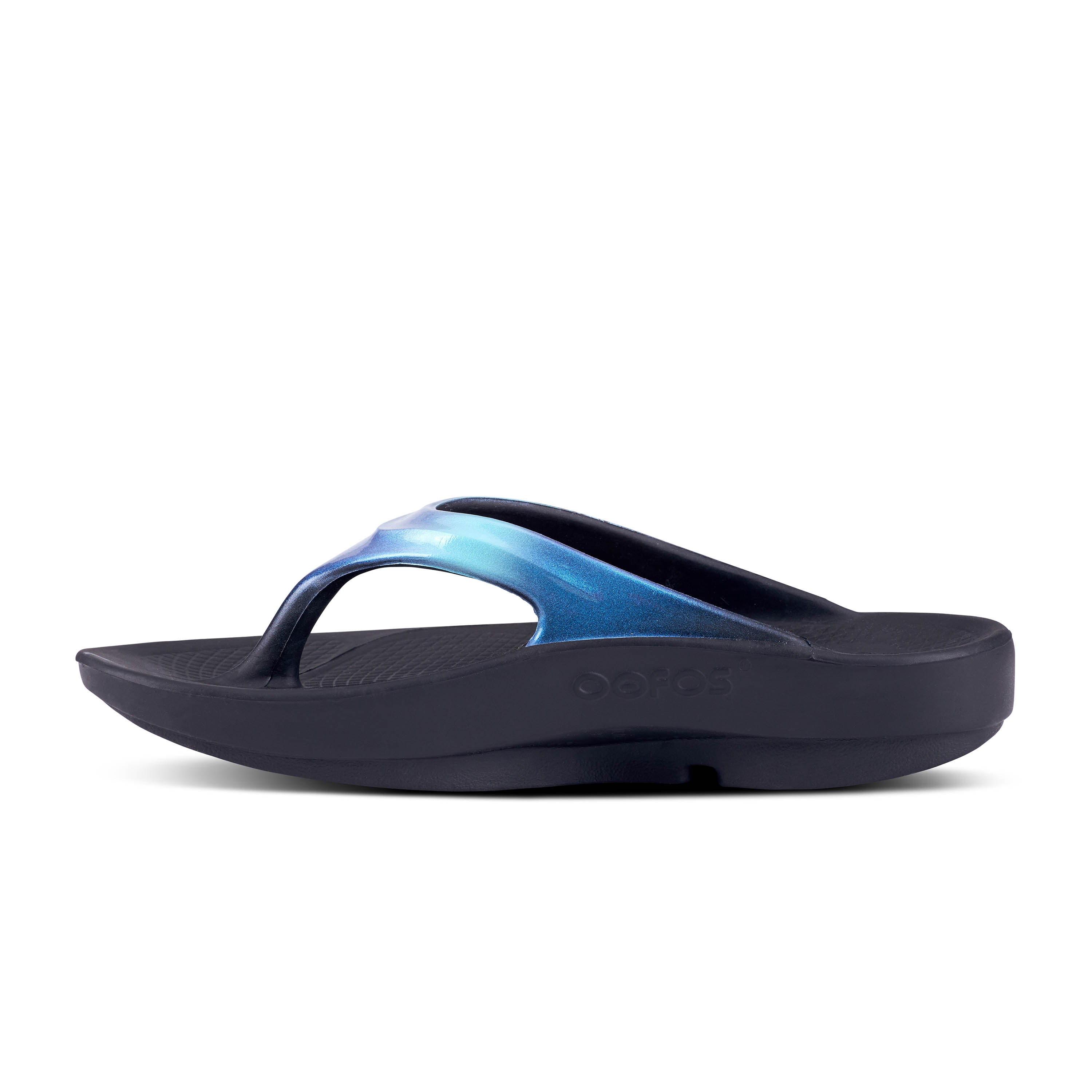 OOFOS Women's Stylish OOlala Luxe Thong in Atlantis Color