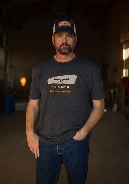 Men's Black Heather Kimes Ranch NPA Straight - Cut Tee