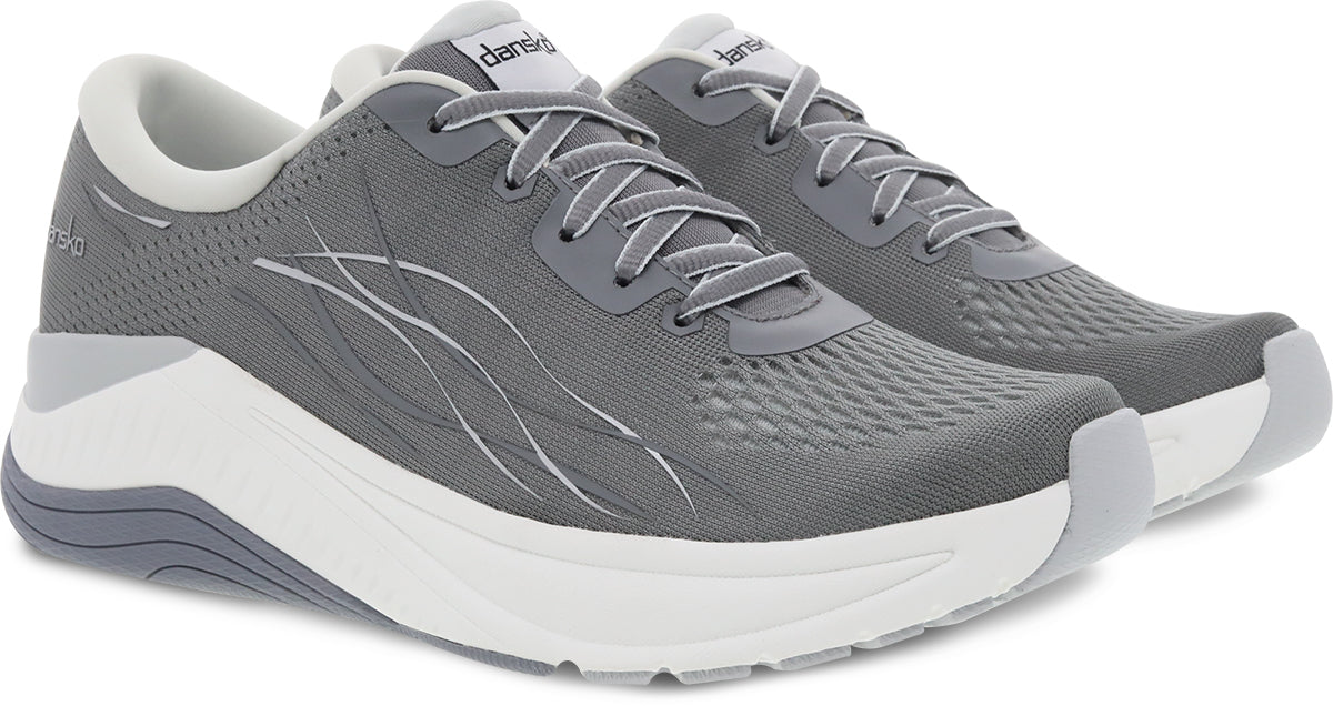 Dansko Women's Grey Pace Mesh Walking Shoes for Comfortable Outdoor Walks