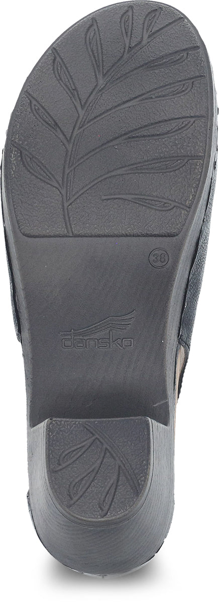 Dansko Women's Stylish Black Milled Burnished Nubuck Shoes