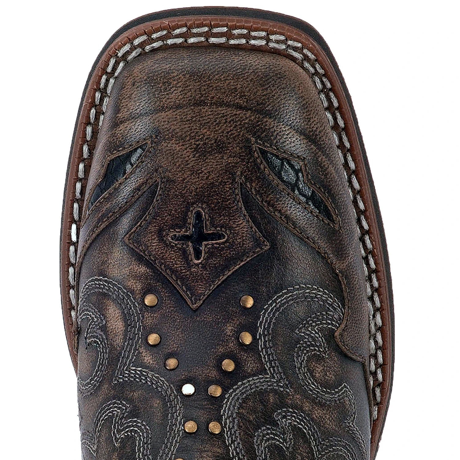 Laredo Women's Stunning 11-Inch Spellbound Western Square Toe Boots in Blacktan Color