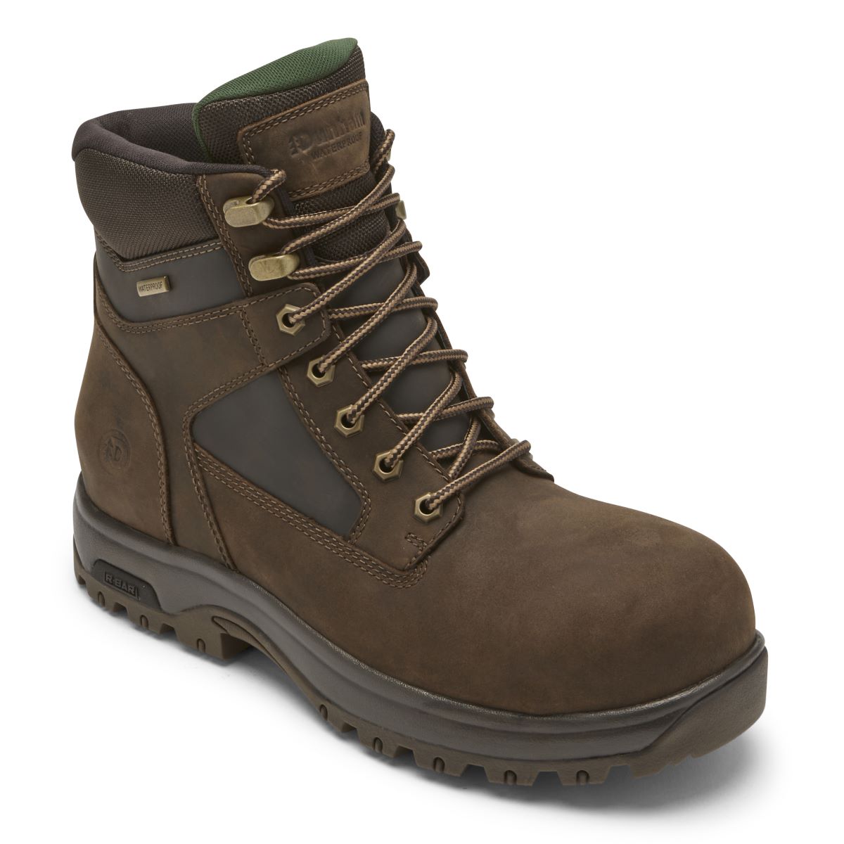 Dunham Men's Brown 6 8000Works EH WP Composite Toe Work Boots