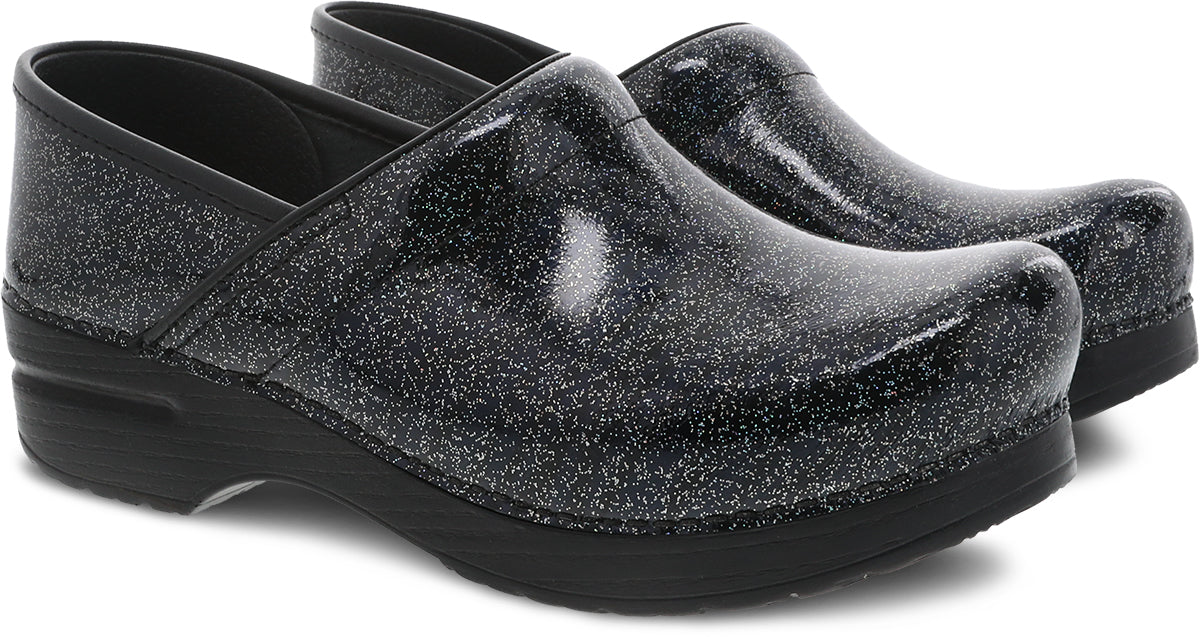 Dansko Women's Glitzy Patent Professional Clogs - Ideal Footwear for Healthcare Workers