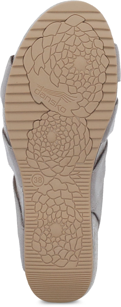 Dansko Women's Fashionable Stacey Wedge Heel Sandals in Taupe Color