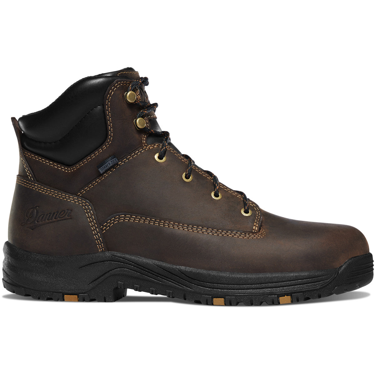 Danner Men's Brown 6 Caliper EH WP Soft-Toe Work Boots