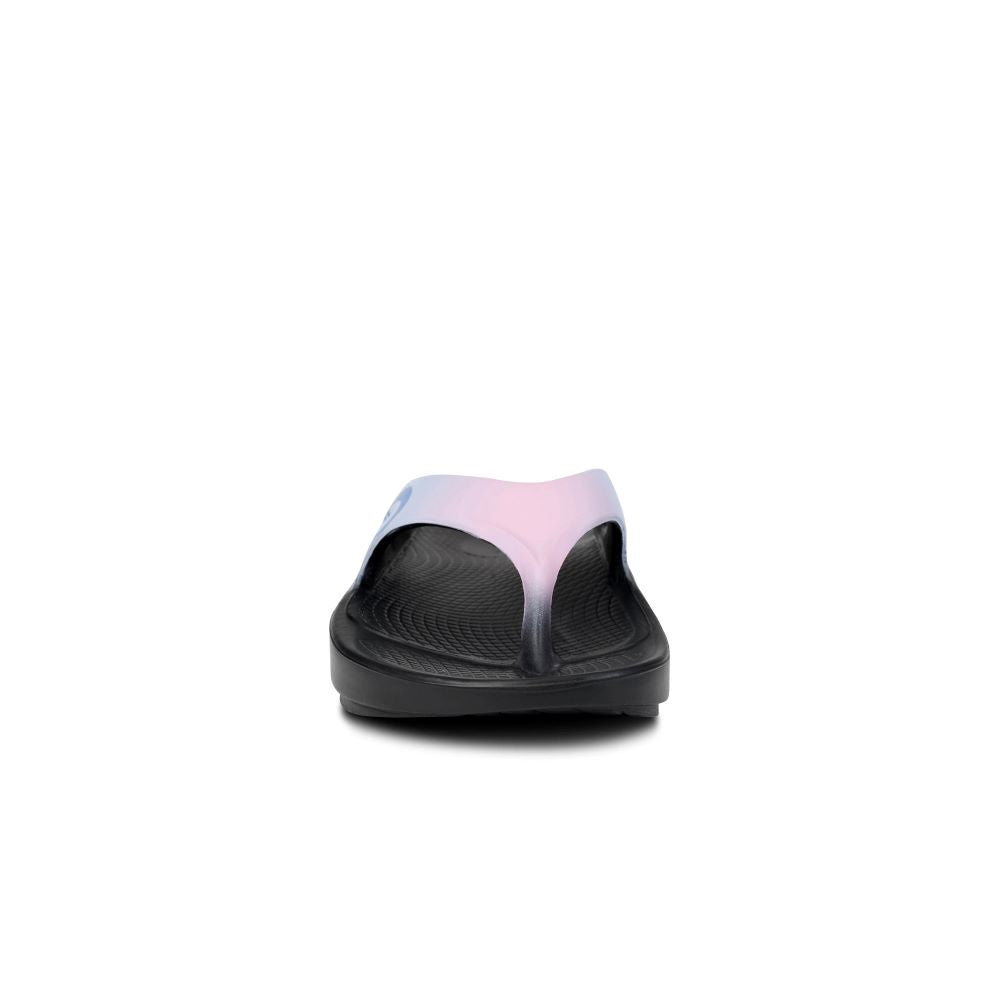 OOFOS Women's Fashionable OOriginal Sport Thong Sandals in Sunset Tide Color