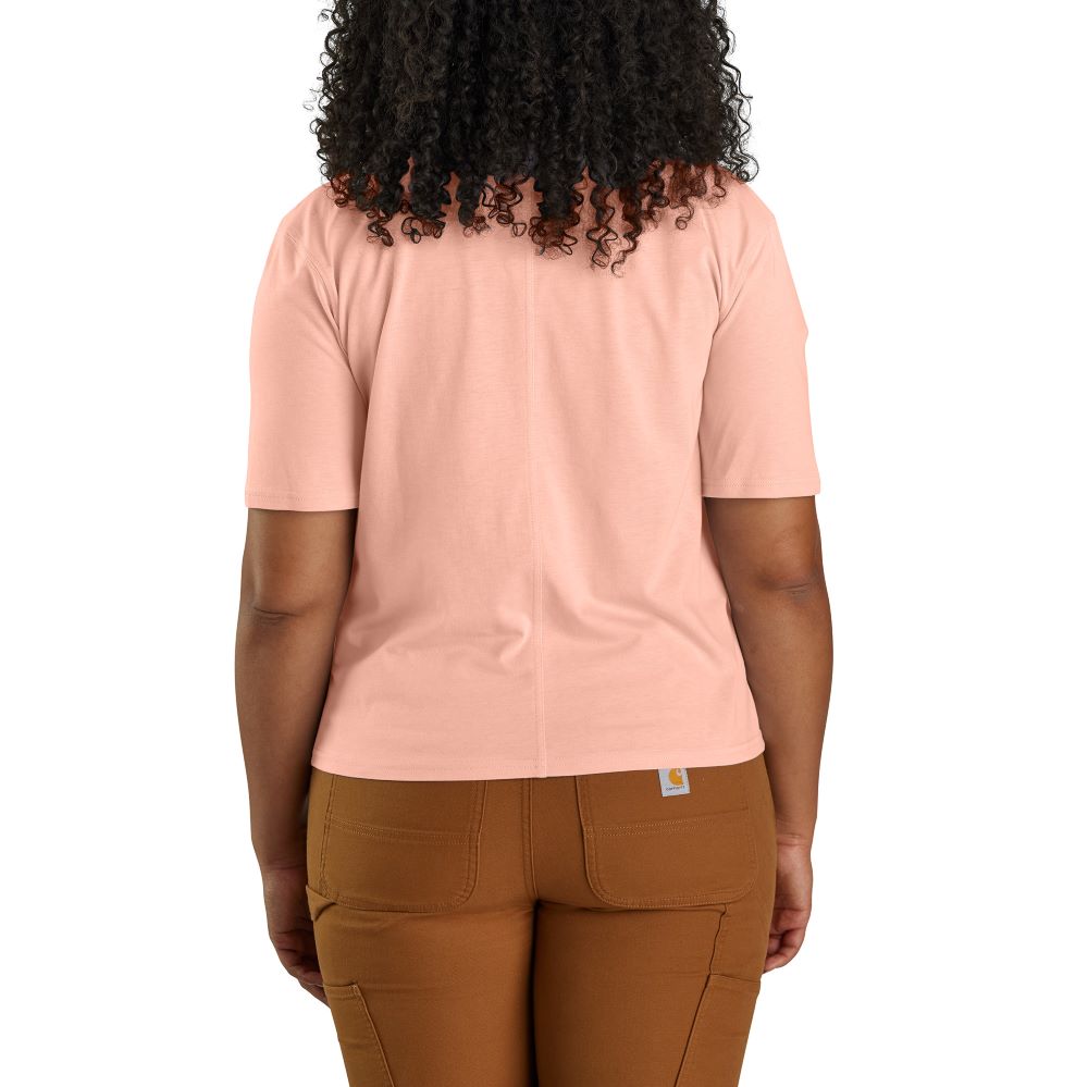 Carhartt Women's Casual Tropical Peach Loose Fit Graphic Tencel™ Fiber T-Shirt for Work and Relaxation
