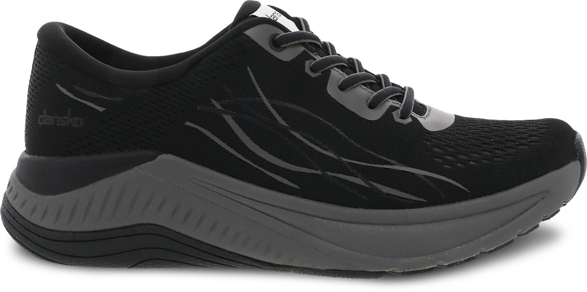 Dansko Women's Black and Grey Pace Mesh Walking Shoes