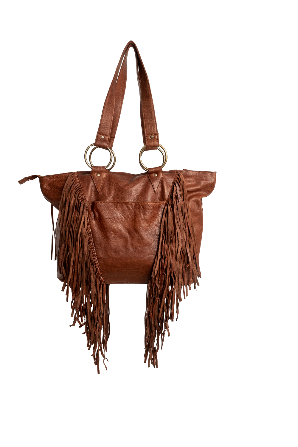 Stylish Women's Indie Walnut Leather Tote by Carroll Companies