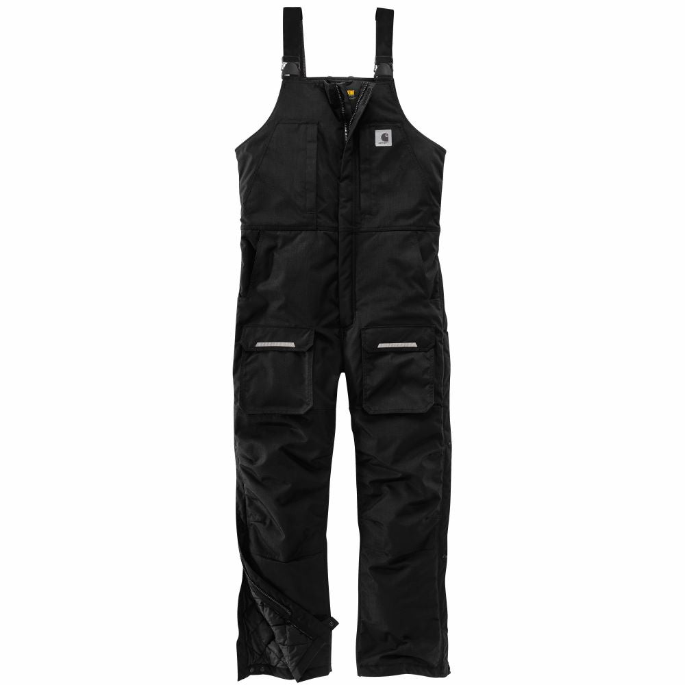 Carhartt Men's Black Yukon Extremes Insulated Bib Overalls for Cold Weather