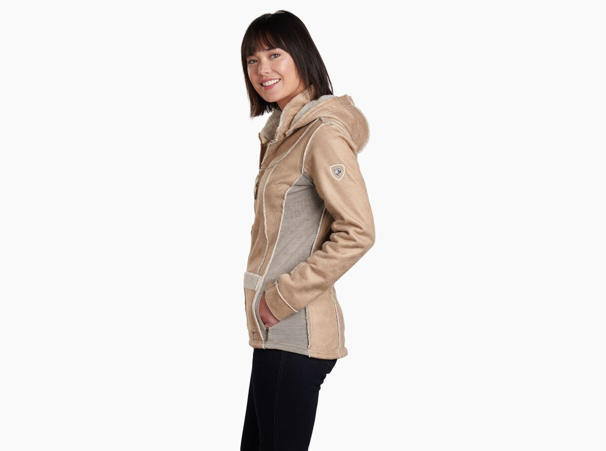 Kuhl Women's Almond Dani Sherpa Jacket - Cozy and Stylish