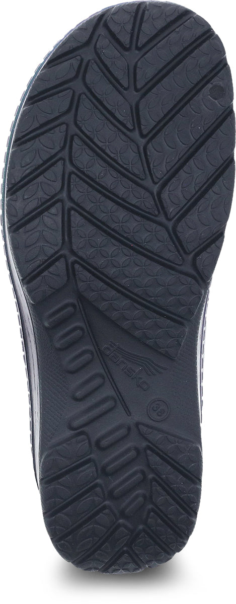 Dansko Women's Stylish Kenton Kane Clogs in Black Iridescent Color