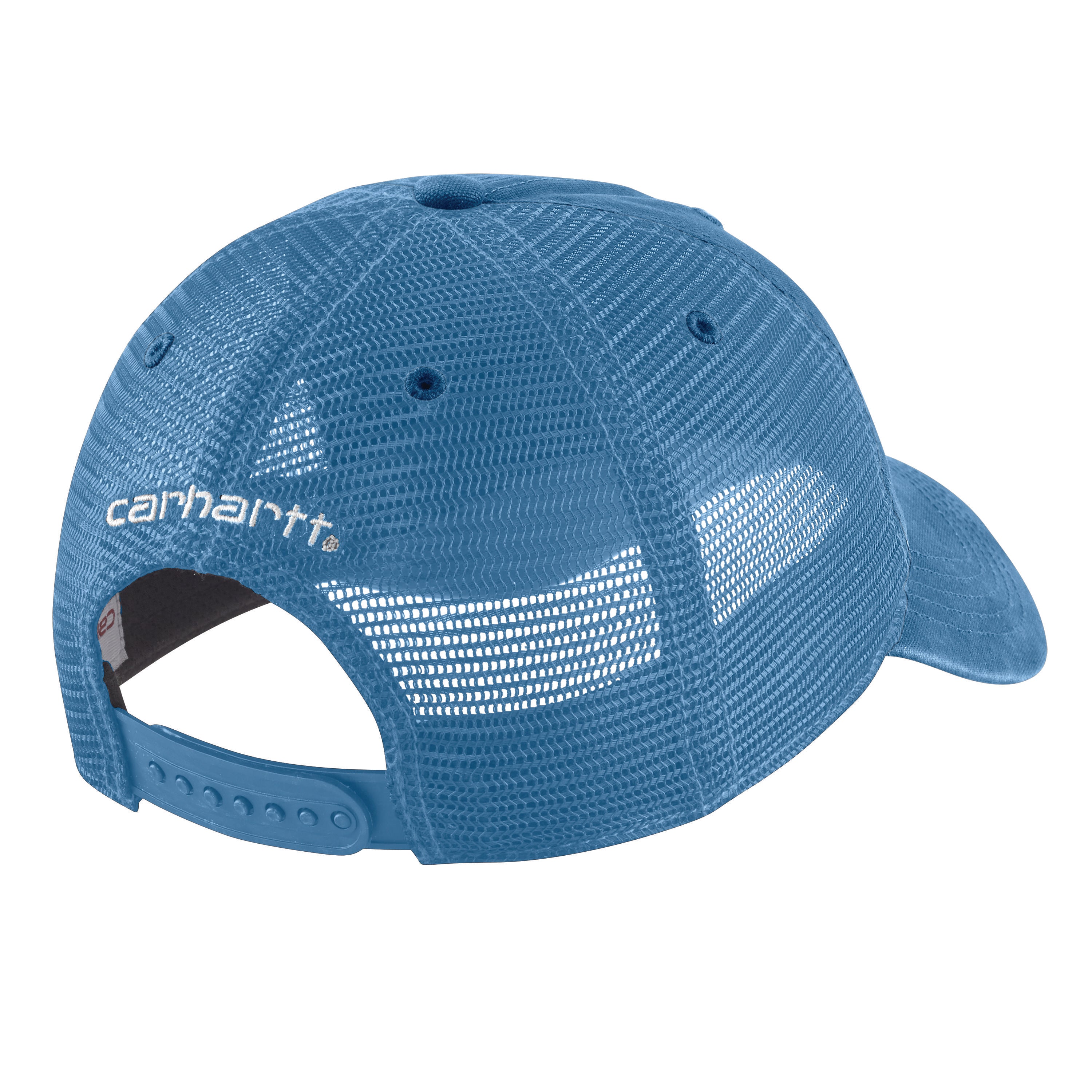 Carhartt Men's Adjustable Blue Lagoon Canvas Mesh-Back Baseball Cap