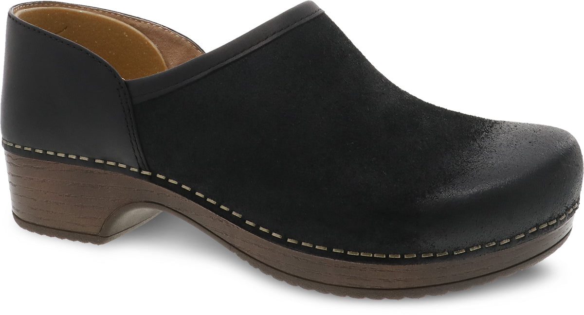 Dansko Women's Black Suede Brenna Casual Comfortable Shoes