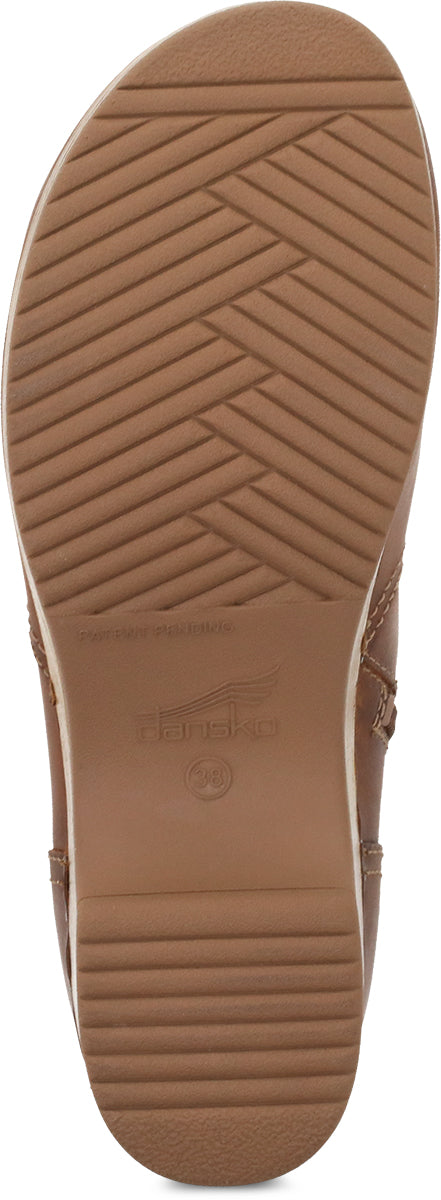 Dansko Women's Tan Oiled Pull - Up Barbara Casual Low Booties