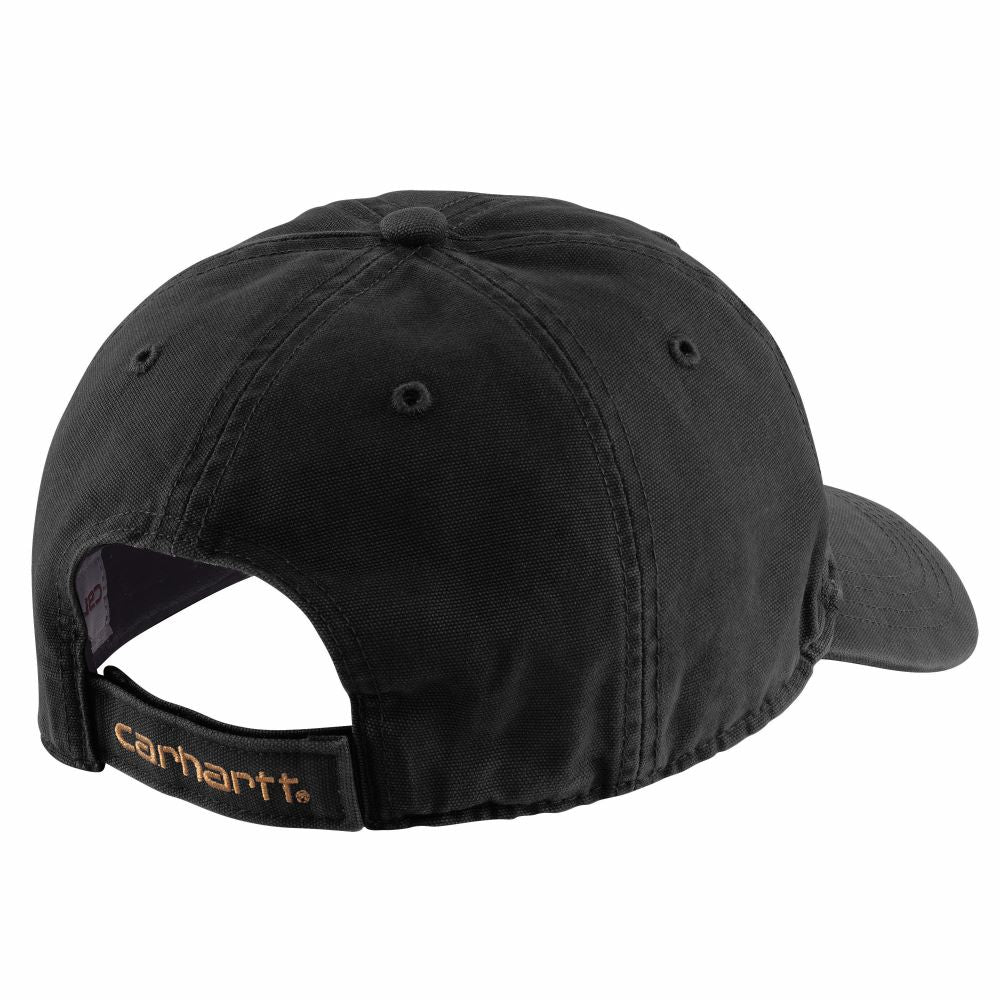 Carhartt Men's Black Adjustable Cotton Canvas Cap