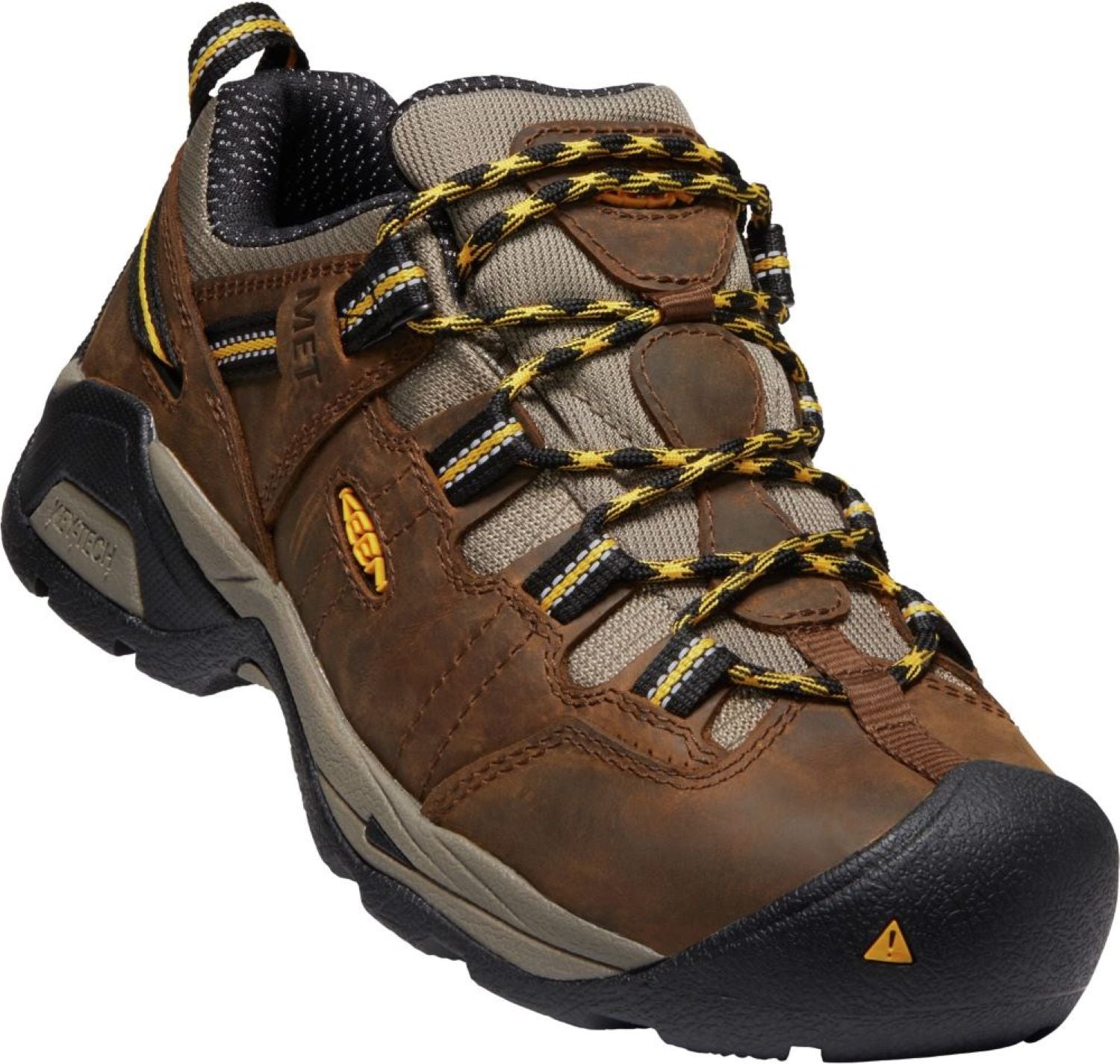Keen Utility Women's Waterproof Steel Toe Detroit XT in Cascade Brown/Goldenrod