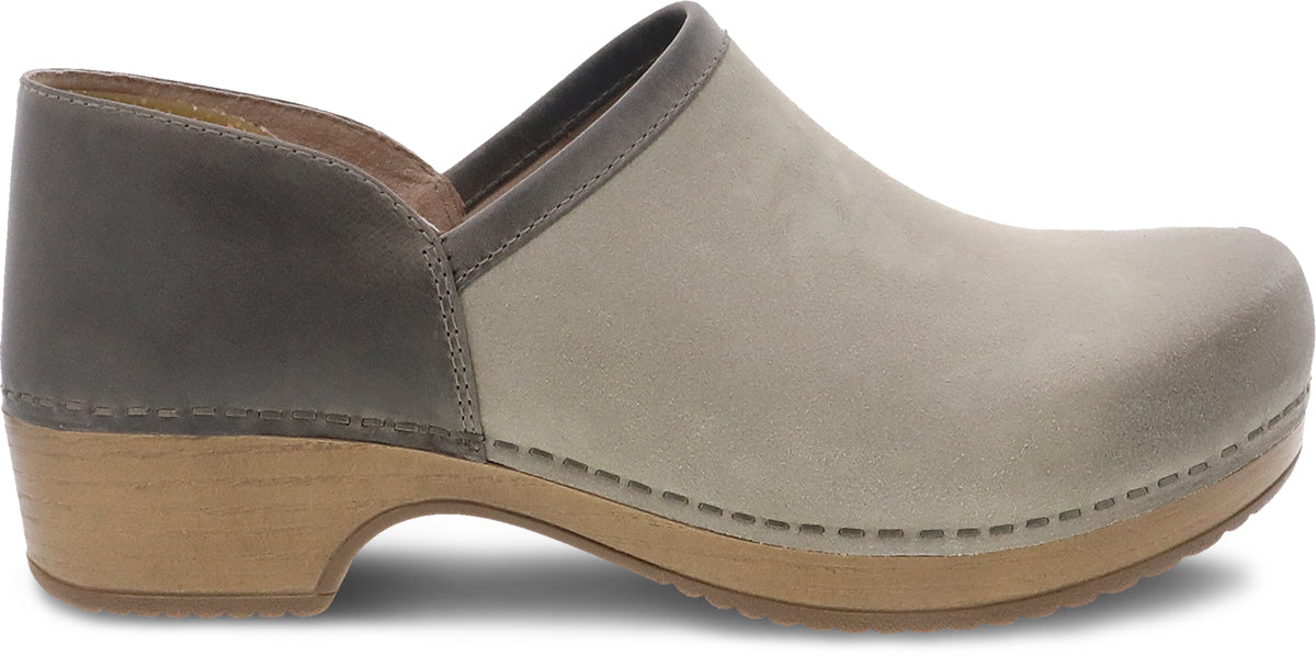 Dansko Women's Casual Brenna Work and Weekend Shoes in Taupe Burnished Suede