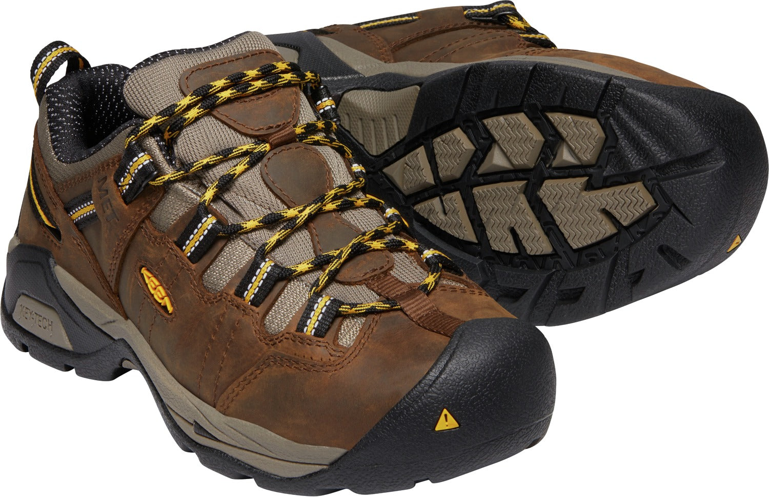 Keen Utility Women's Waterproof Steel Toe Detroit XT in Cascade Brown/Goldenrod